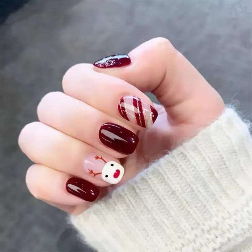 Fun Holiday-Themed Press-On Nail Set