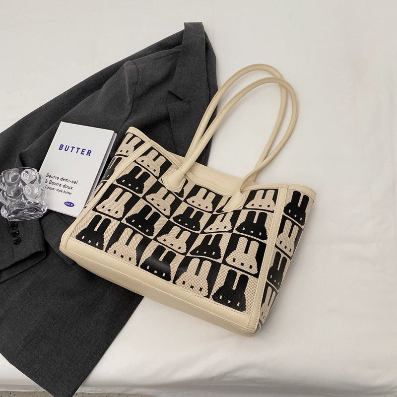 Playful Patterned Tote Bag Kalsten