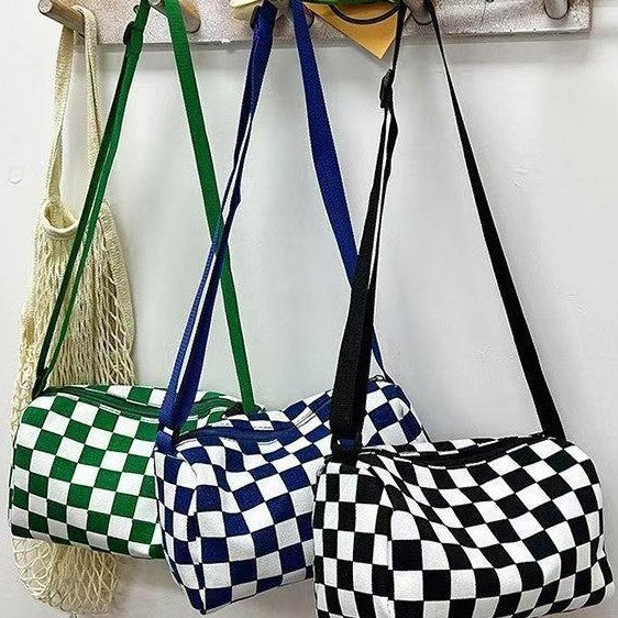 Stylish Checkerboard Crossbody