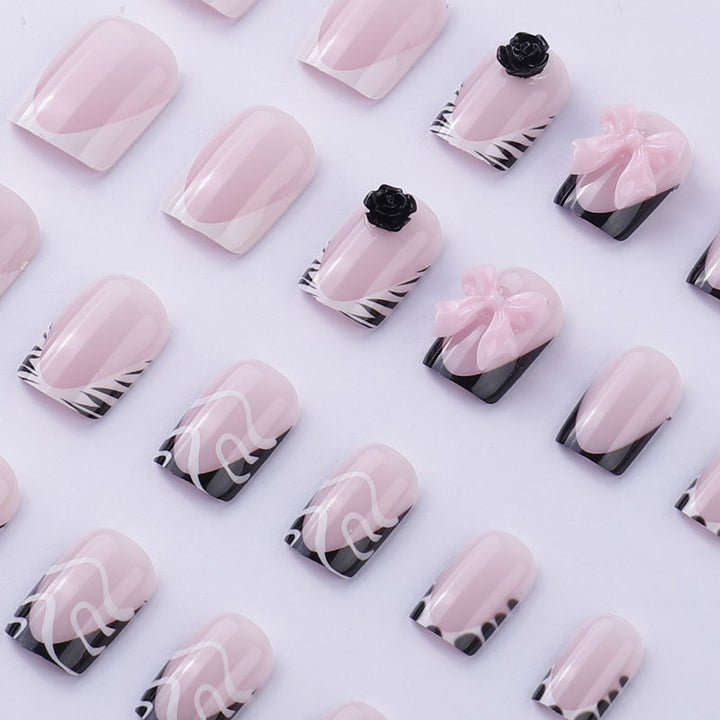 Artistic Press-On Nail Art