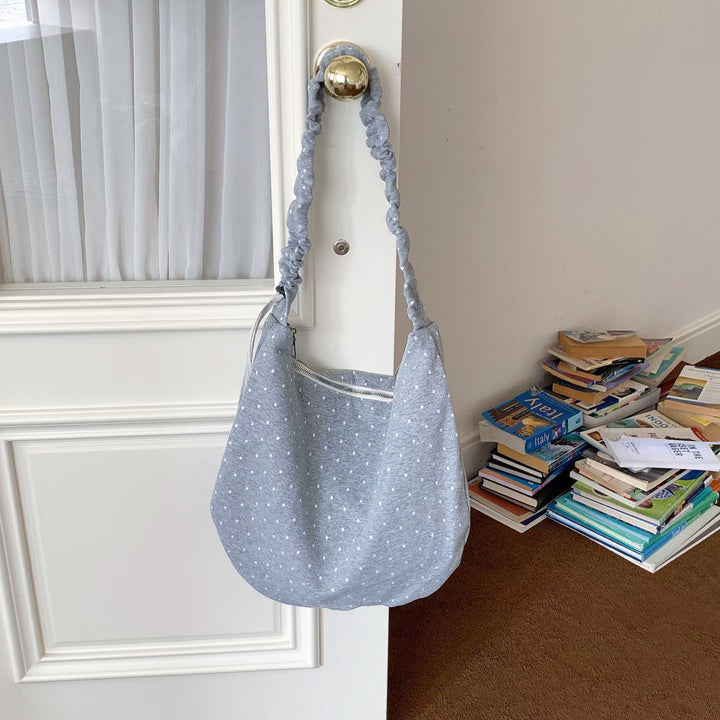 Soft Cotton Star Print Hobo Bag