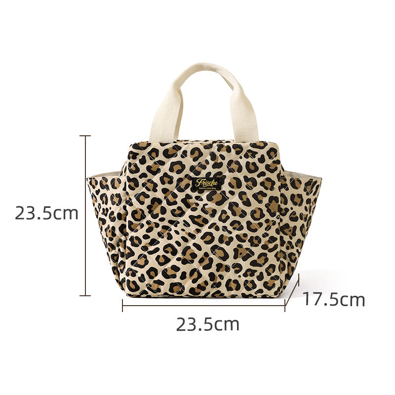 Insulated Heart Print Lunch Tote Kalsten