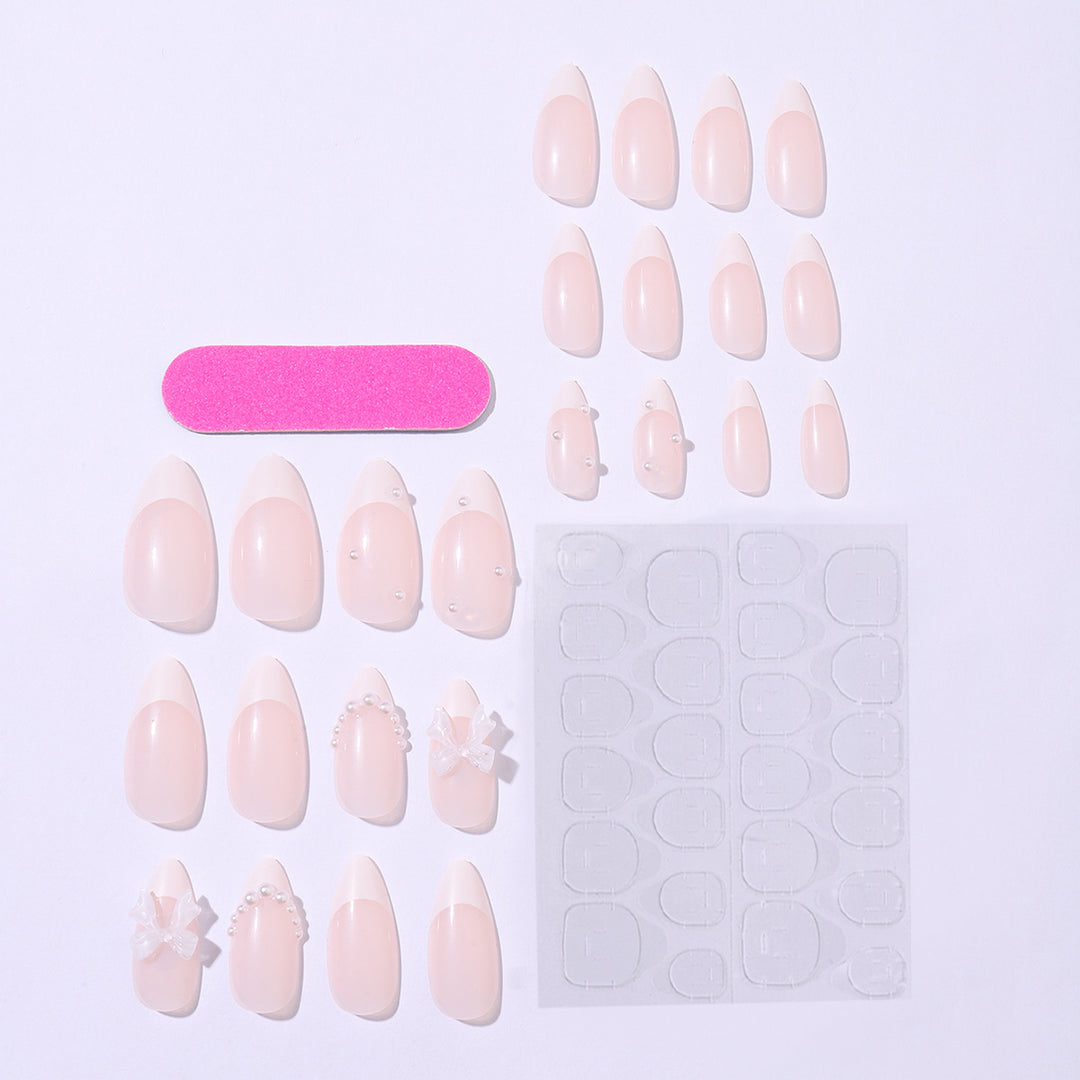 Artificial nail set with luxurious embellishments and sparkling details Kalsten