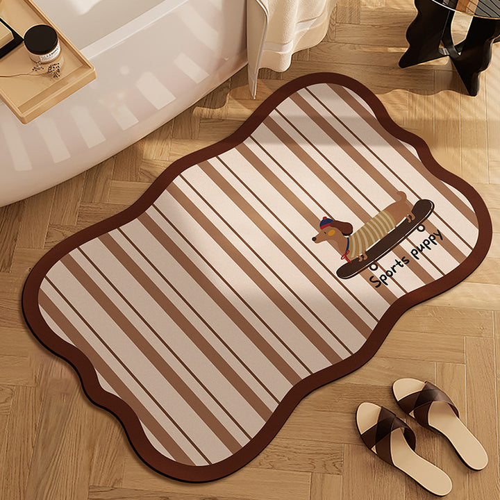 Cute Panda-Themed Bath Mat Kalsten