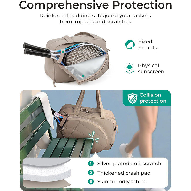 Multi-Compartment Tennis Gear Tote Bag Kalsten