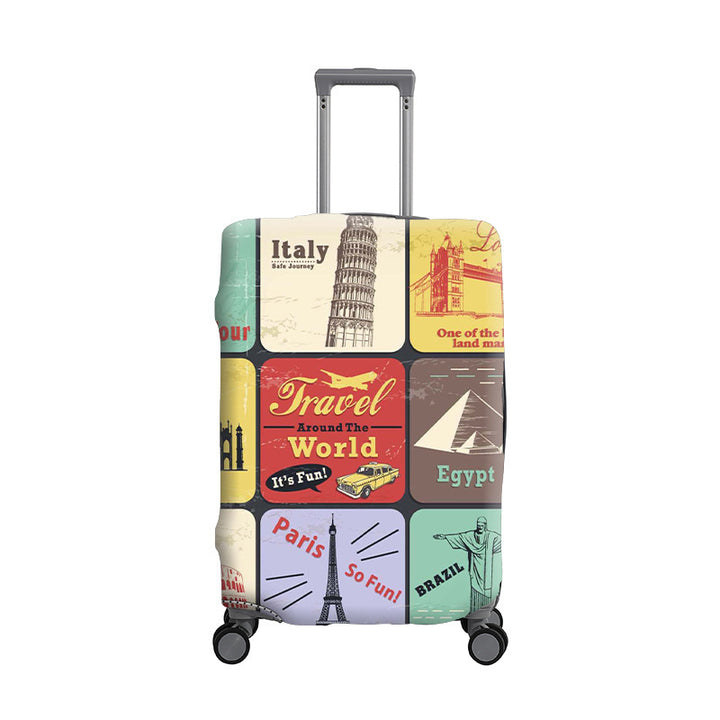 Women's suitcase cover in robust camouflage pattern Kalsten
