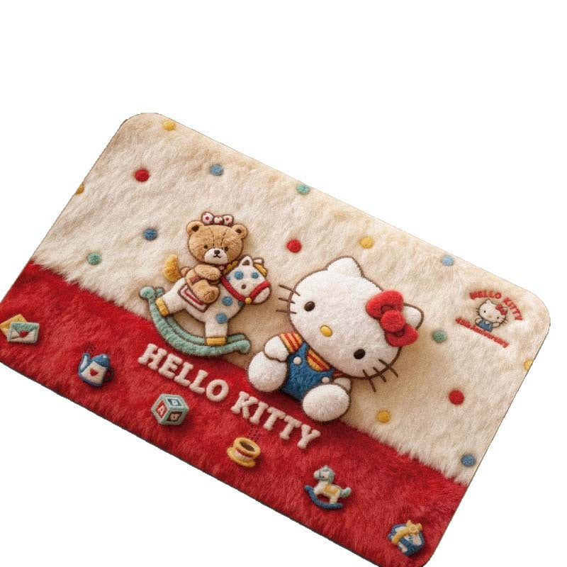 Cartoon-Themed Plush Area Mat