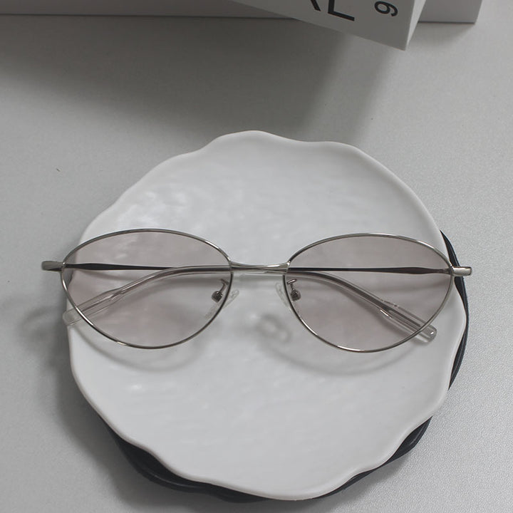 Fashionable Rectangular Glasses with Fine Metal Frame Kalsten