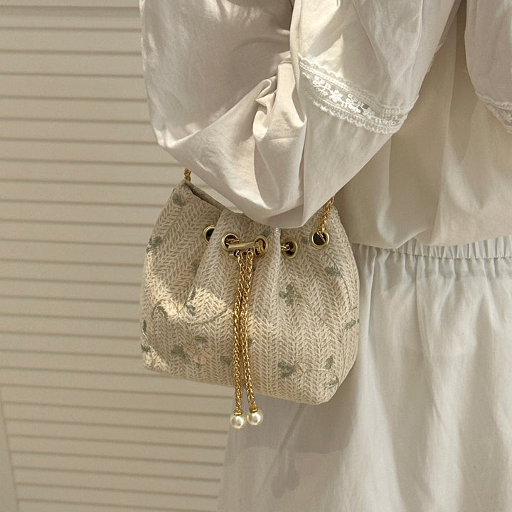 Decorative Drawstring Handbag