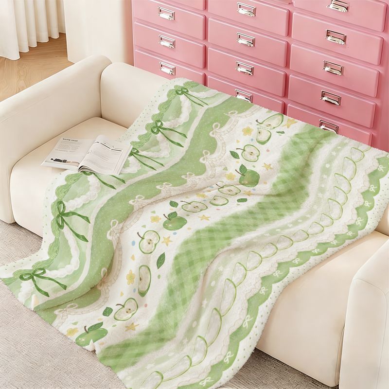 Soft Plush Floral Pattern Throw Blanket