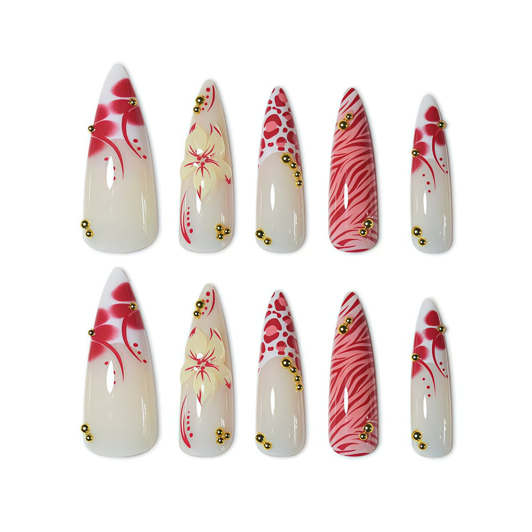 Artistic Stiletto Nail Art Kalsten