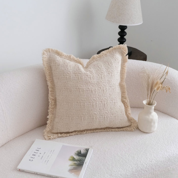 Bohemian Fringe Accent Pillow for Home Decor