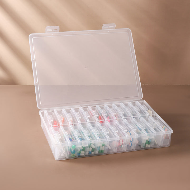 Transparent Multi-Compartment Craft Storage Box Kalsten