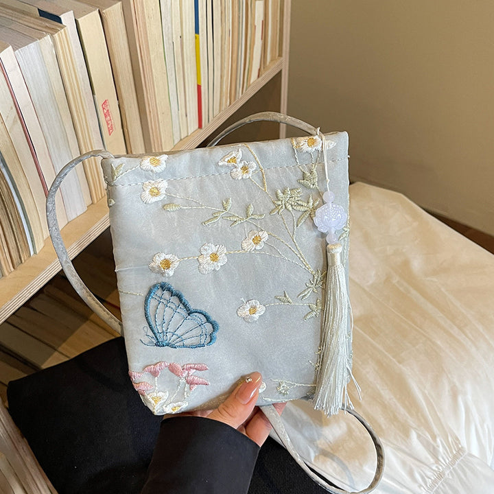 Elegant Embroidered Crossbody Bag