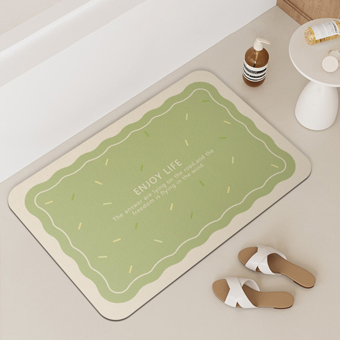 Inspirational Quote Bath Mat
