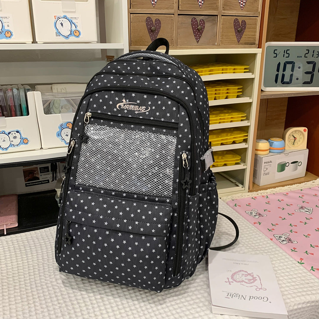 Stylish Star-Printed Multi-Functional Backpack Kalsten