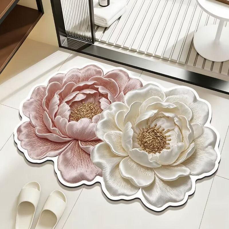 Decorative Floral Shaped Area Mat
