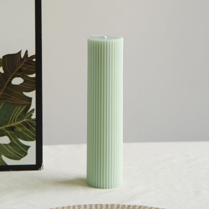 Minimalist Glossy Ceramic Pedestal Candle and Dessert Stand