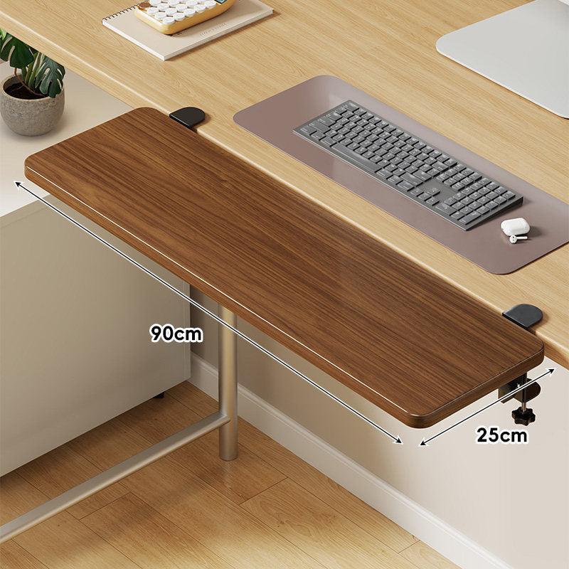 Under-Desk Sliding Keyboard Tray and Desk Extender with Smooth Glide Mount
