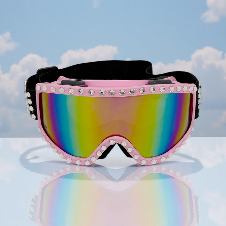 Women's fashionable ski goggles with glittering decorations Kalsten
