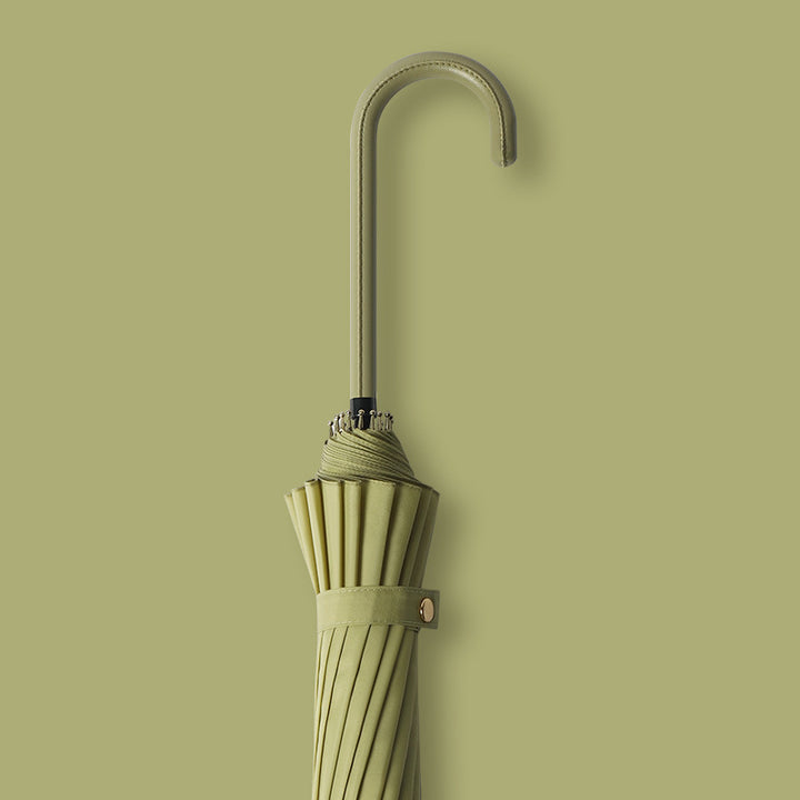 Ladies elegant umbrella with handle made of natural materials Kalsten
