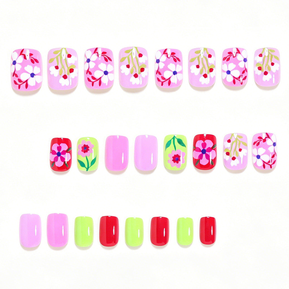 Colorful Floral Nail Art Tips Kalsten