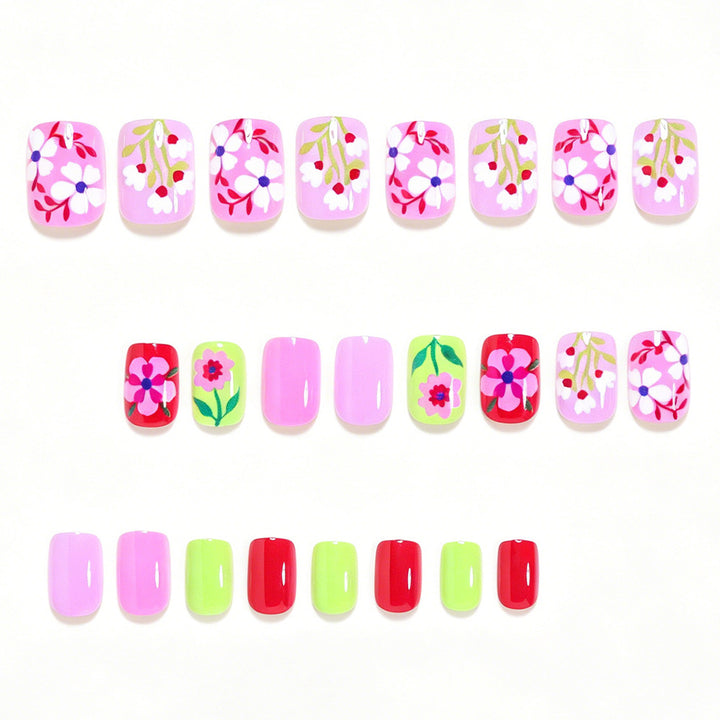 Colorful Floral Nail Art Tips Kalsten