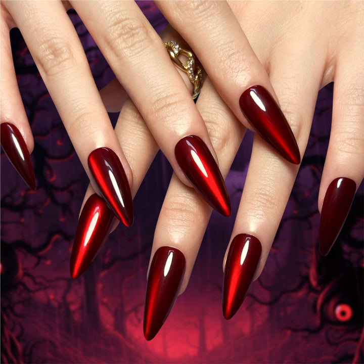 Glossy Stiletto Press-On Nails Set
