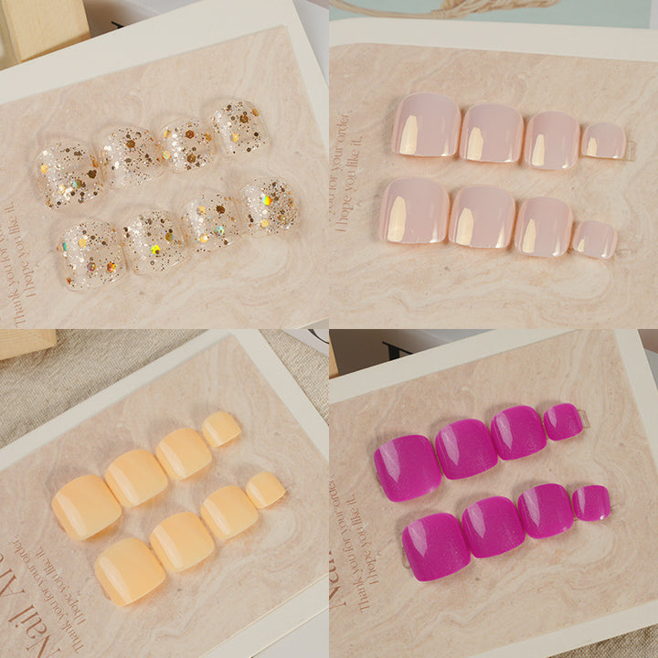 Glossy Short Press-On Nail Set Kalsten