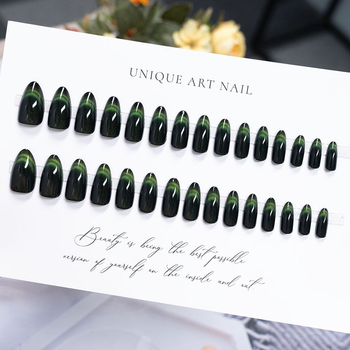 Premium Press-On Nail Set with Unique Art Design
