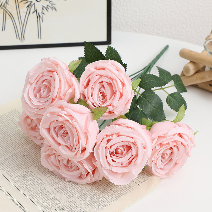 Realistic Artificial Rose Petals with Leaves