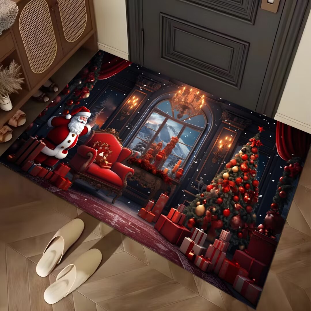 Festive Winter-Themed Entrance Mat Kalsten