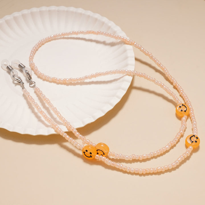 Decorative Smile Beaded Eyewear Chain kalsten