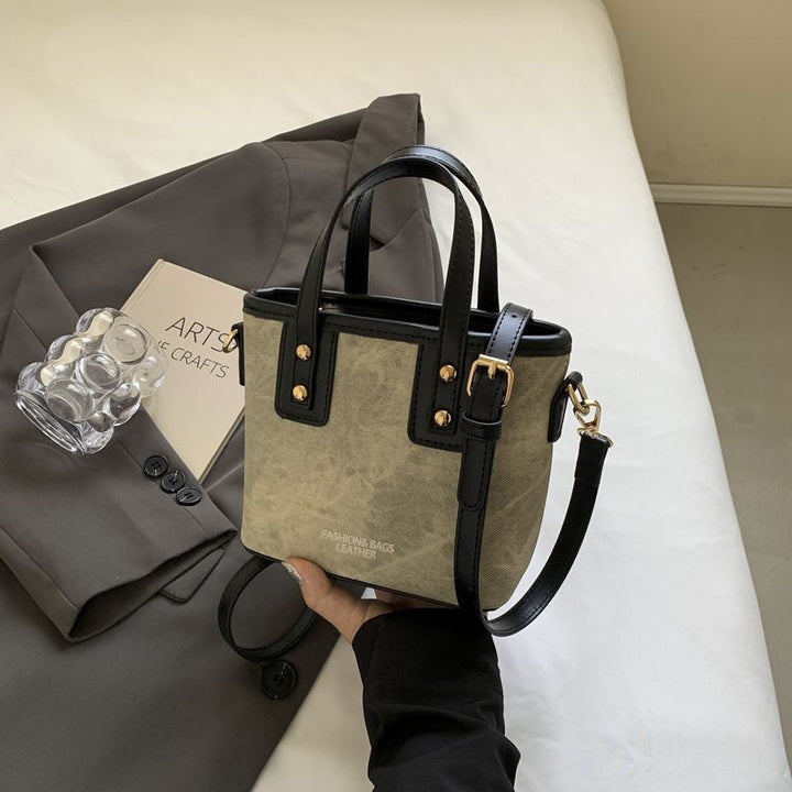 Compact Handheld Bucket Bag Kalsten