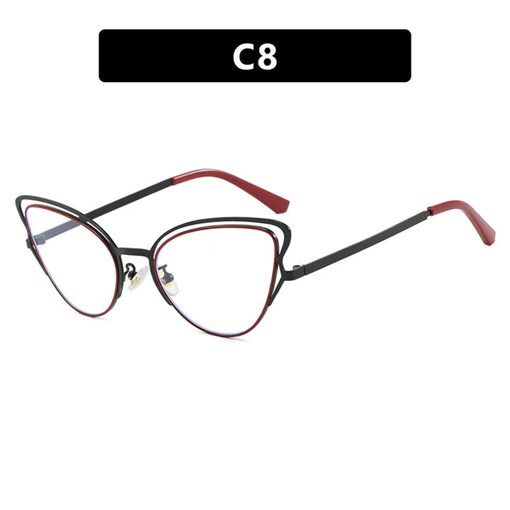 Women's Cat-Eye Glasses with Elegant Metal Frame and Comfortable Fit Kalsten