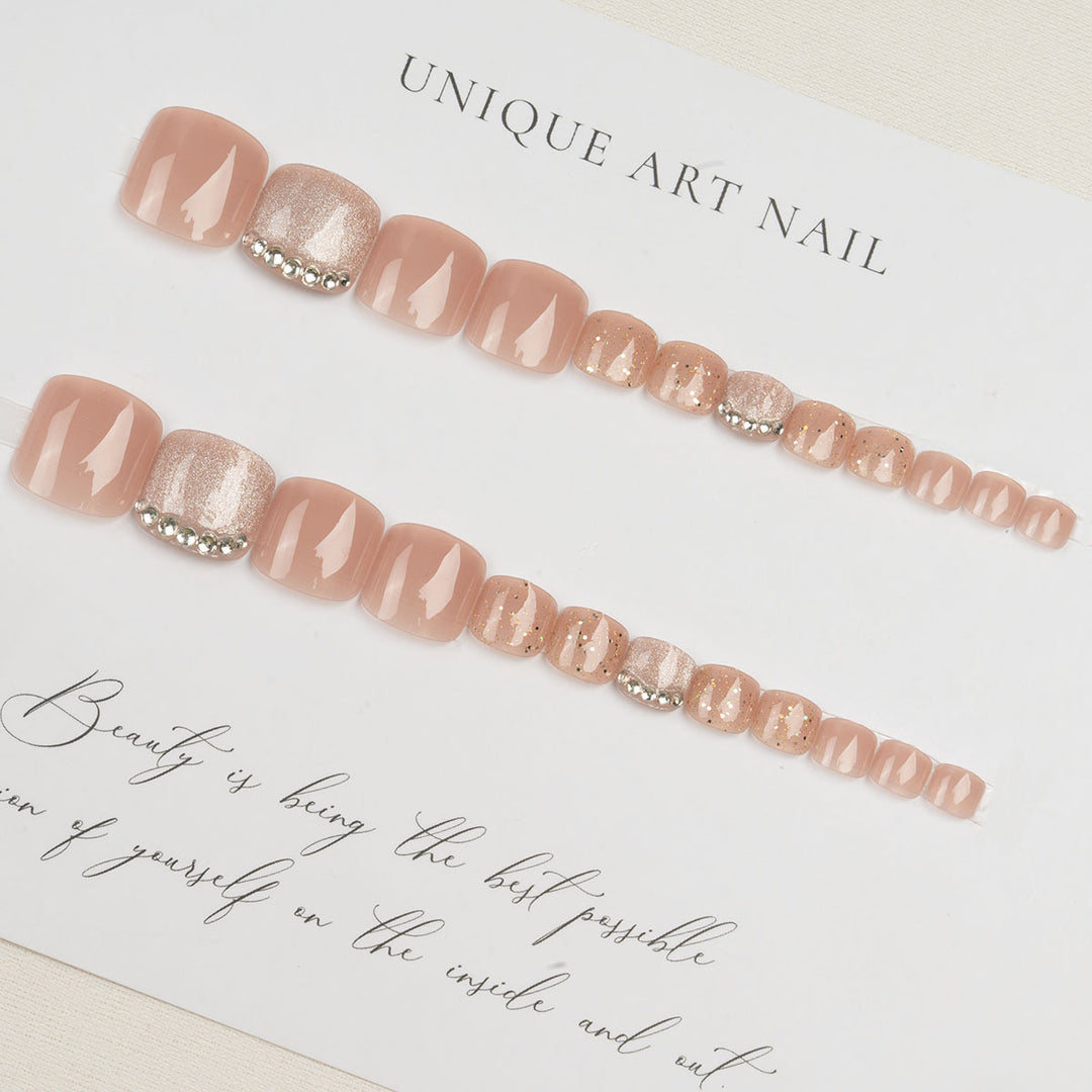 Glamorous Rhinestone Nail Art