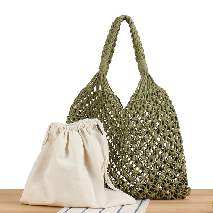 Handbag Made of Durable Hand-Knotted Net Material Kalsten