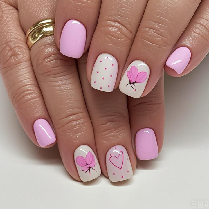 Creative Floral Acrylic Nail Art Set Kalsten