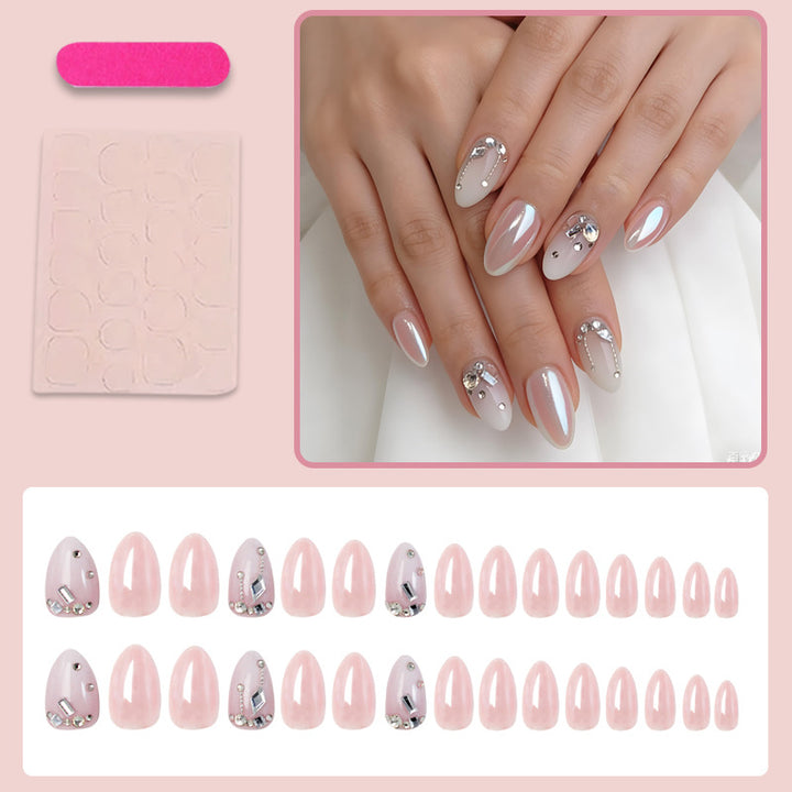 Artificial nail set with elegant glitter embellishments and fine finish Kalsten