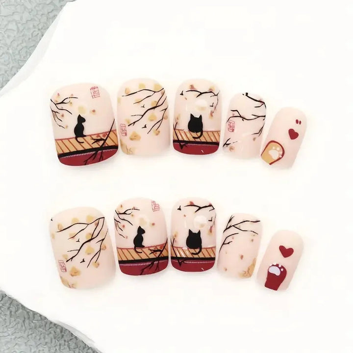 Halloween Nail Art Set with Creative Designs and Sparkling Details Kalsten
