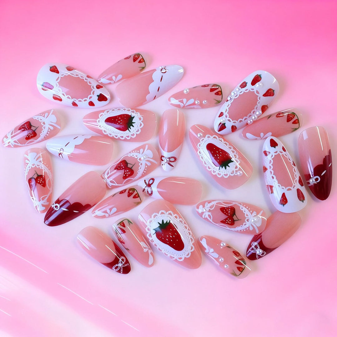 Creative Strawberry Nail Art Enhancements Kalsten