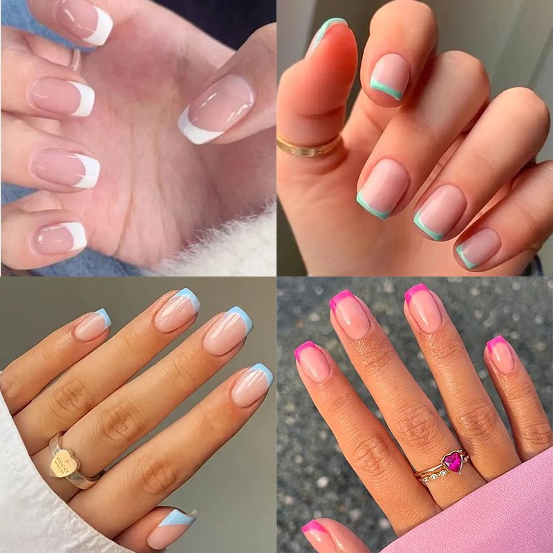 Chic French Tip Nail Enhancements Kalsten