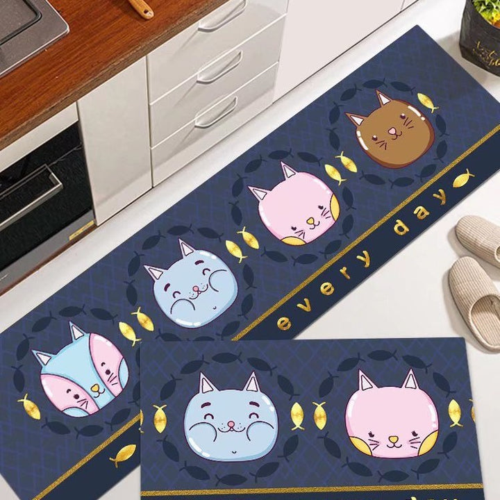 Cat-Themed Kitchen Mat Kalsten