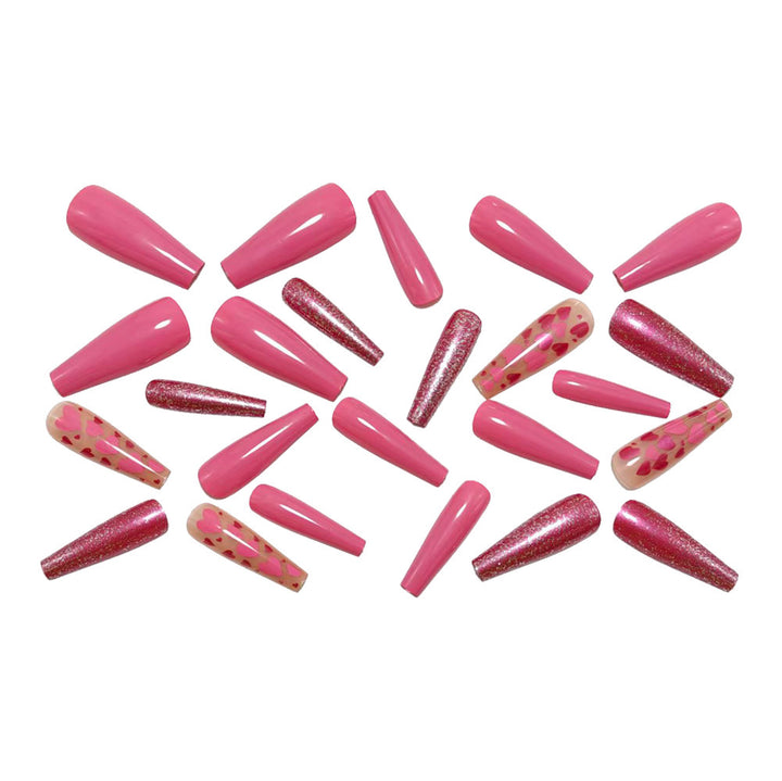 Artificial nails with heart design Kalsten