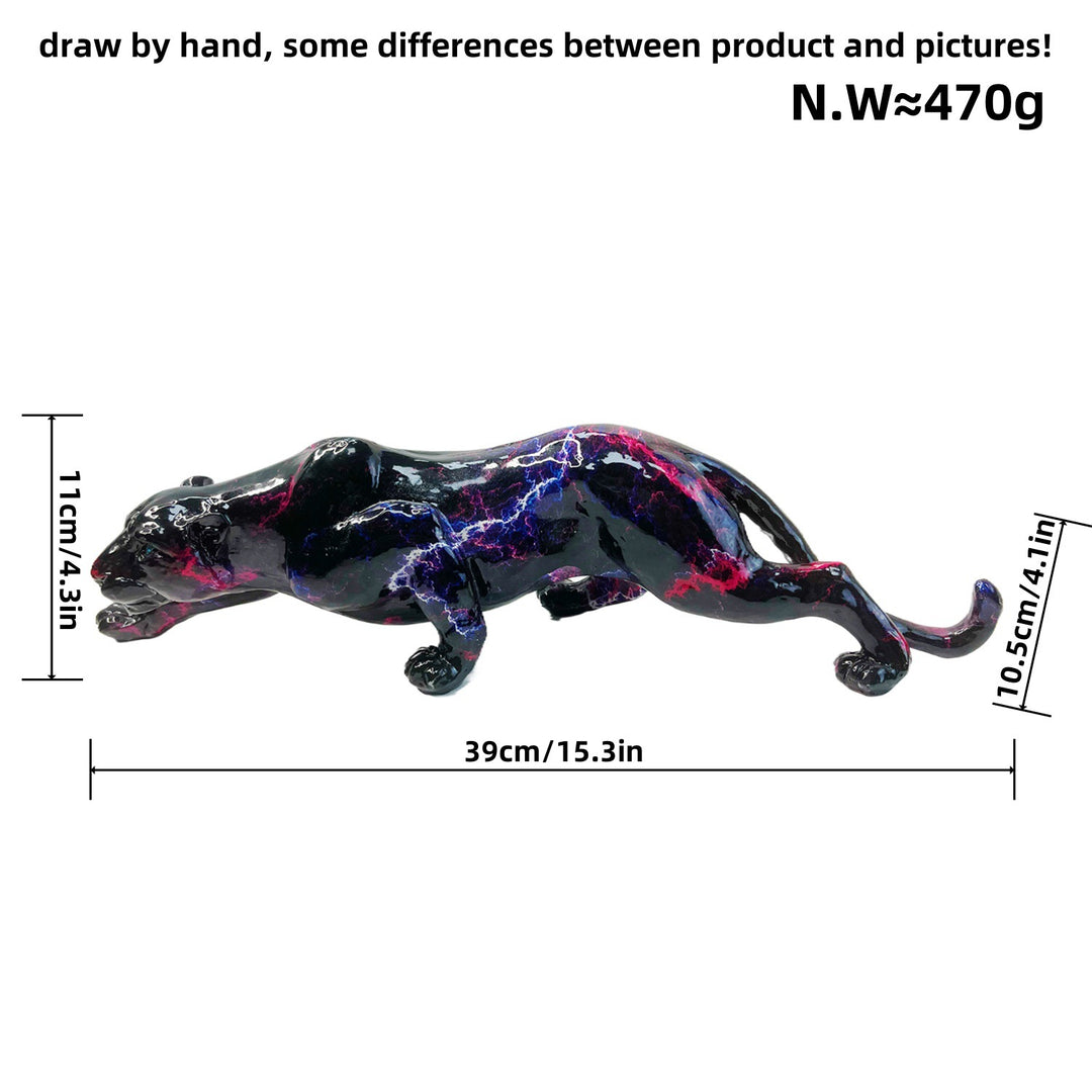 Artful Panther Sculpture Handmade Kalsten