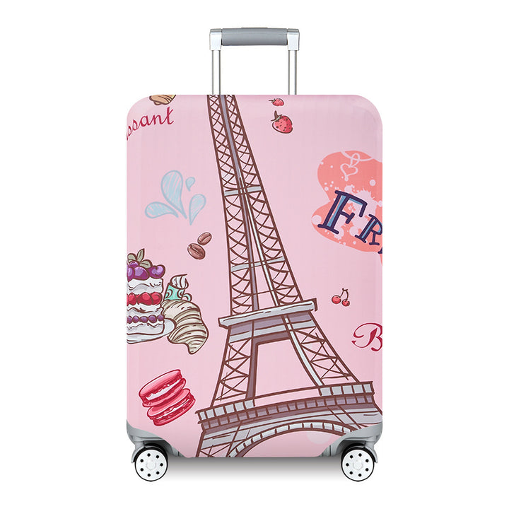 Unisex hard-shell suitcase with modern wave pattern Kalsten