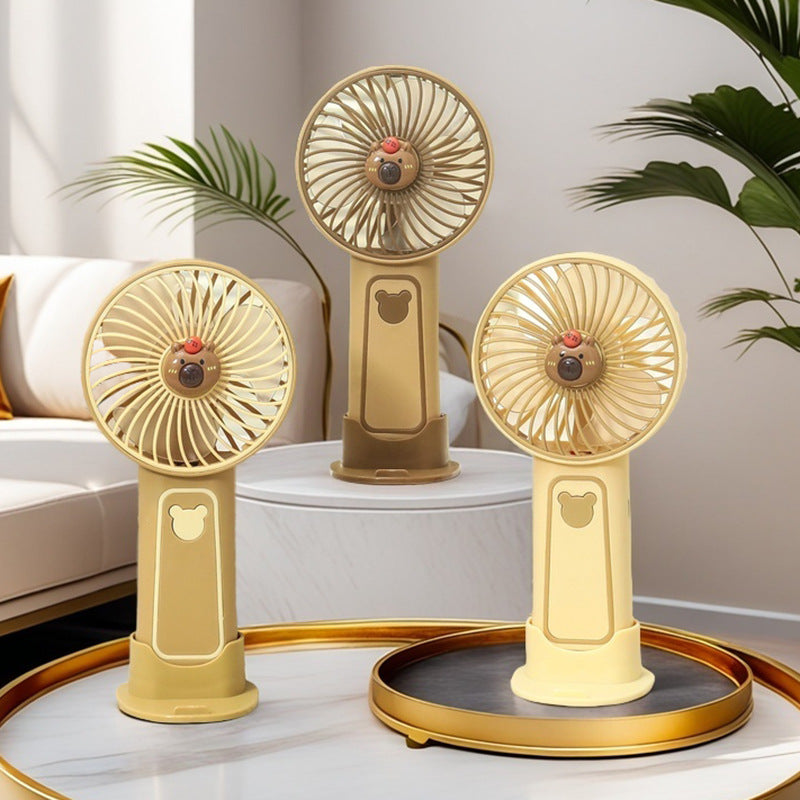 Women's Portable Mini Fan in Charming Bear Design Kalsten