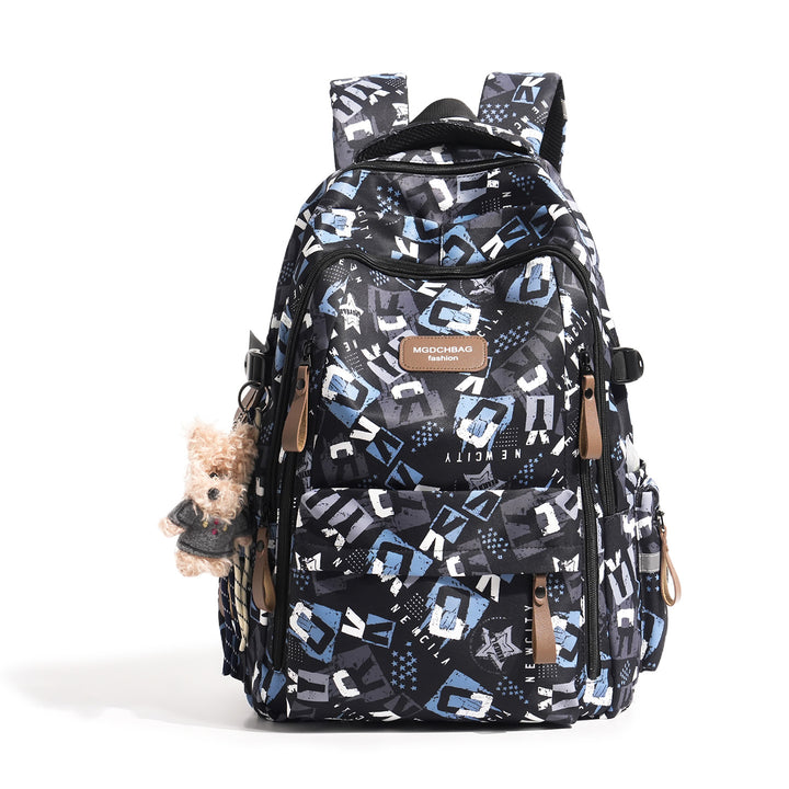 Stylish Multi-Compartment Graphic Print Backpack Kalsten