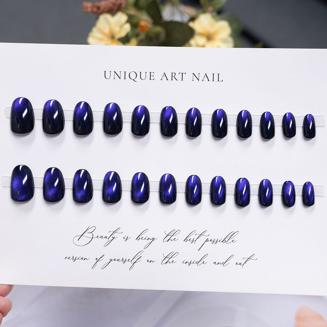 Glossy Long-Lasting Press-On Nail Set