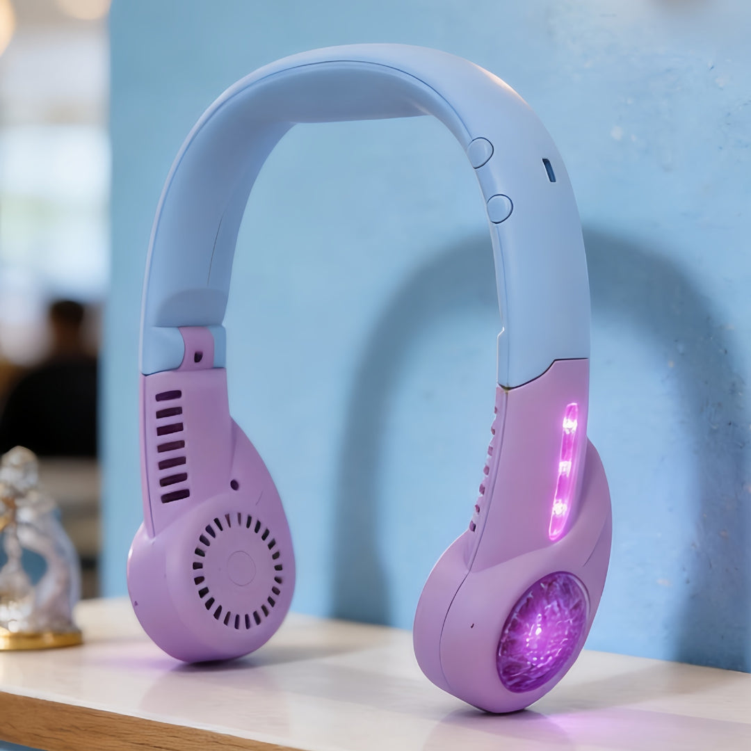 Ladies portable neck fan with innovative air circulation Kalsten